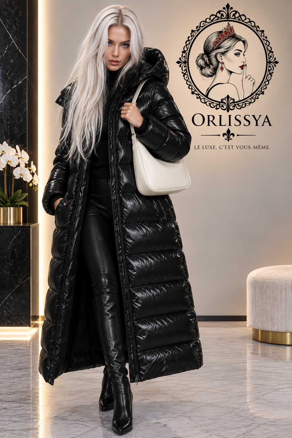 Doudoune Cocoon ORLISSYA — Duvet Blanc