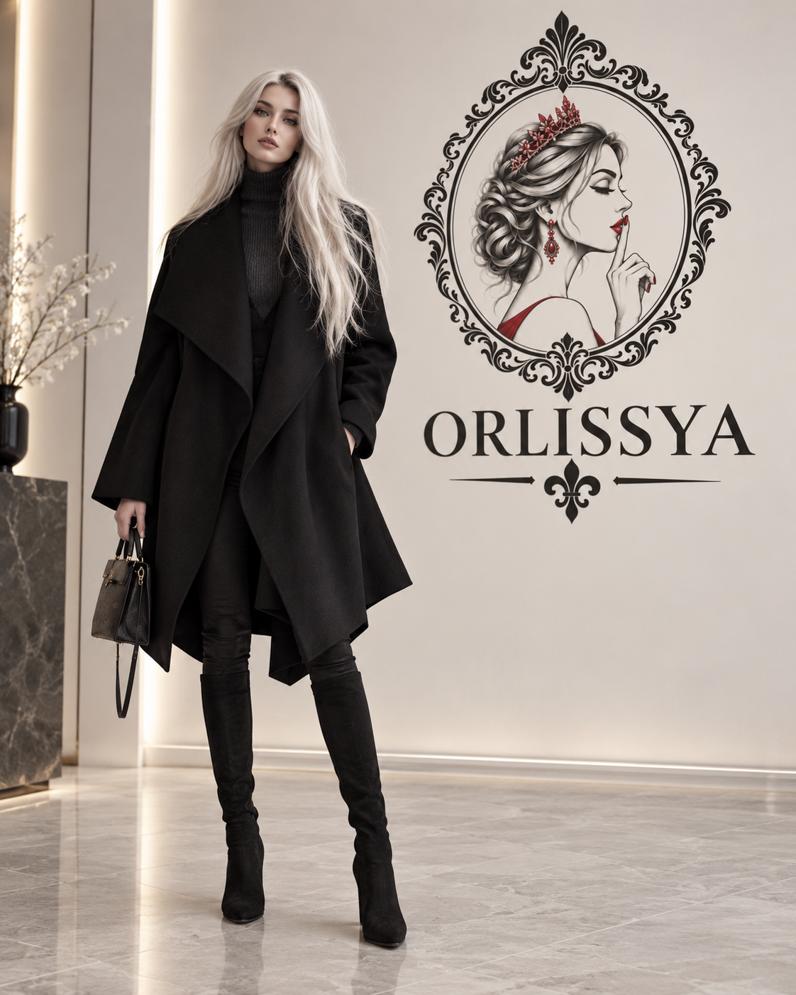Manteau Cape Noir — Coupe Asymétrique