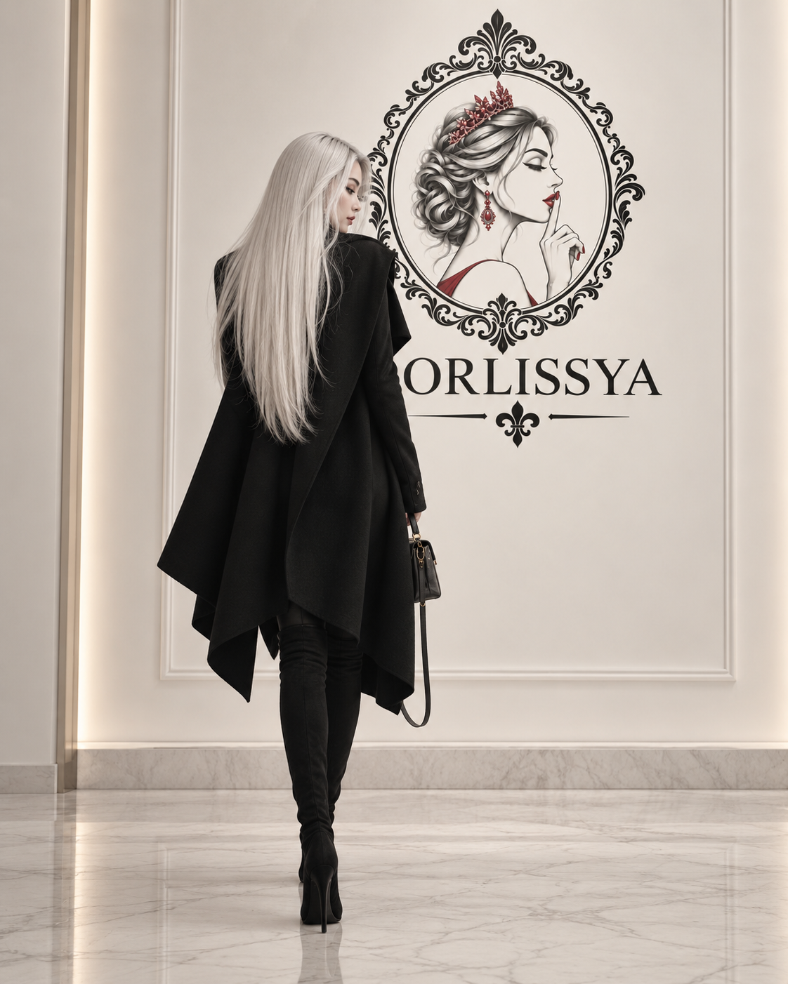 Manteau Cape Noir — Coupe Asymétrique