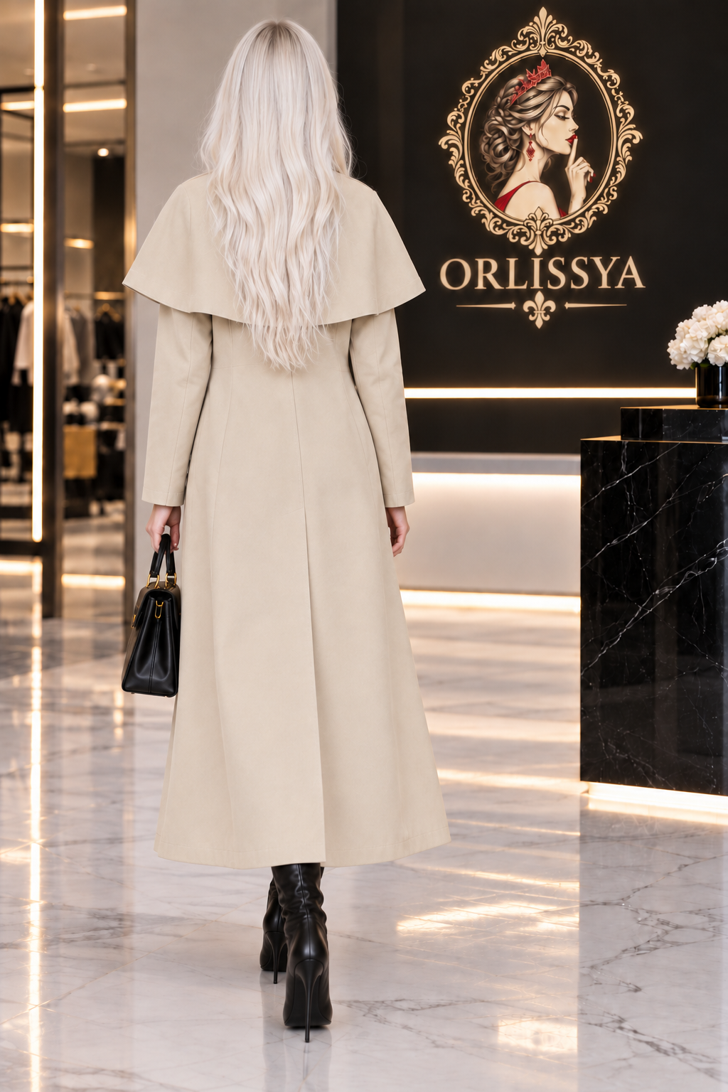 Trench Cape Beige — Col Français